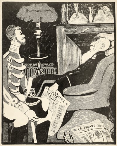 A Young Albert I in Conversation with His Uncle, Leopold II, 1904 by Georges d 1878 1937 Ostoya